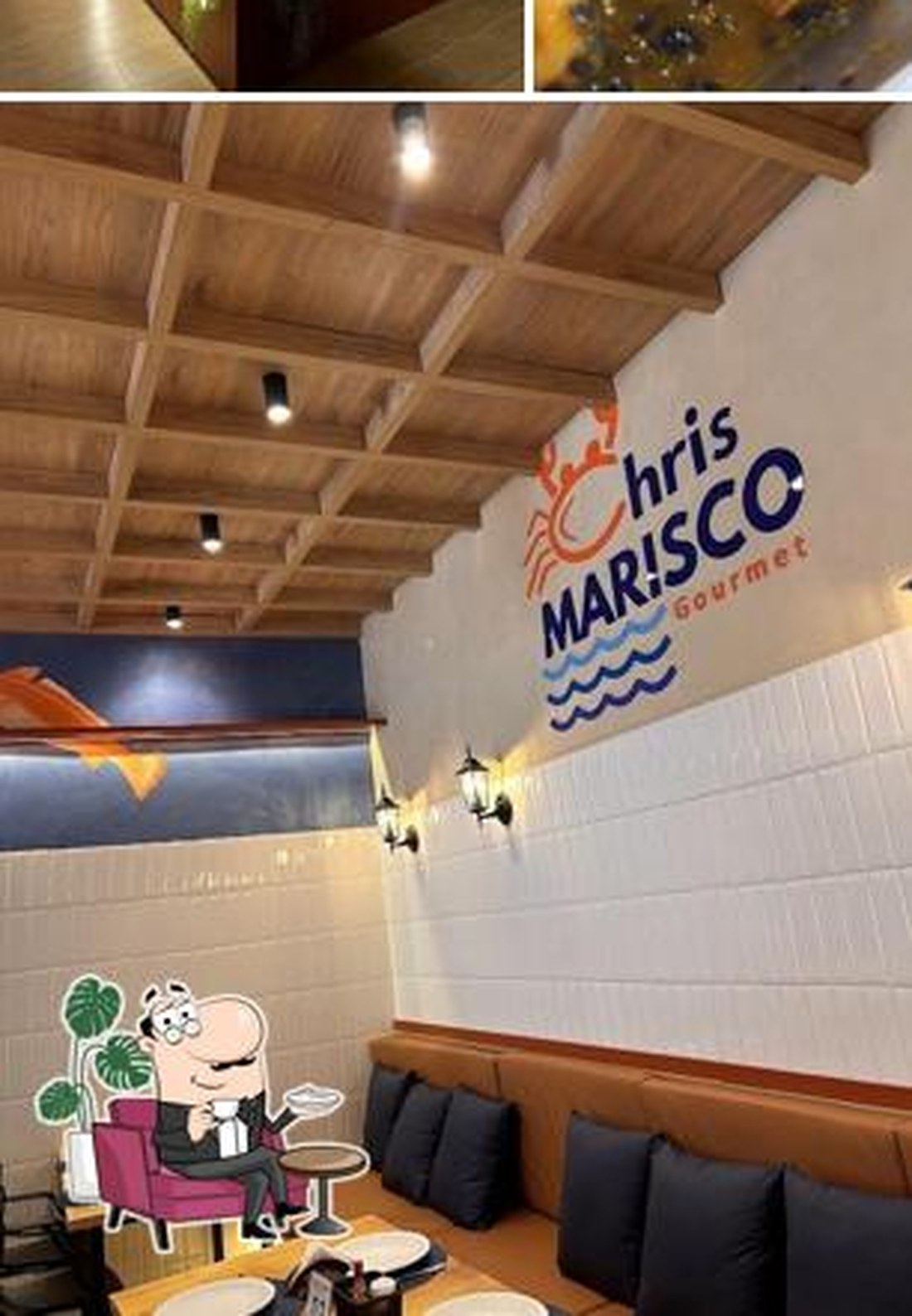 Salão interno do Chris Marisco Gourmet em Balsas